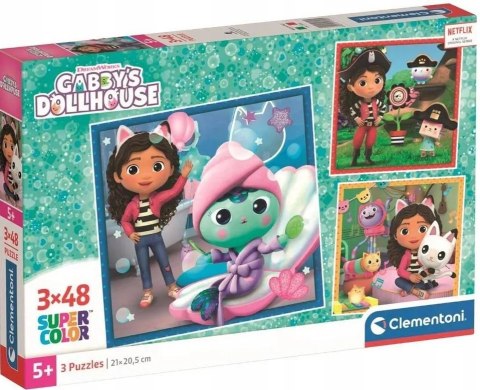 Puzzle 3x48 Koci Domek Gabi 25300 Clementoni 3w1