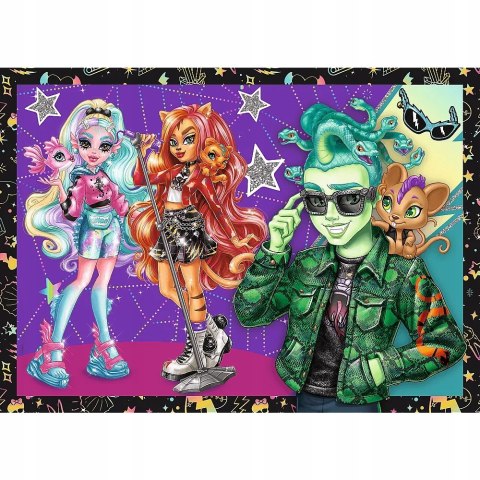 Puzzle 4w1 Monster High Elektryzujący dzień 34655 Trefl 4+