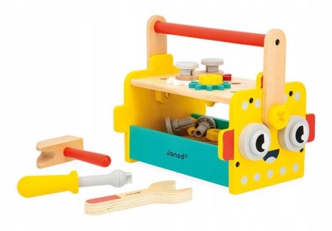 Skrzynka z narzędziami Robot Brico Kids Janod Zabawka drewniana 3+