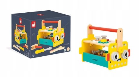 Skrzynka z narzędziami Robot Brico Kids Janod Zabawka drewniana 3+
