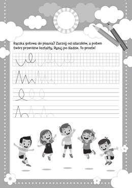 Szlaczki z Naklejkami To proste! Skrzat Przygotowania do nauki pisania