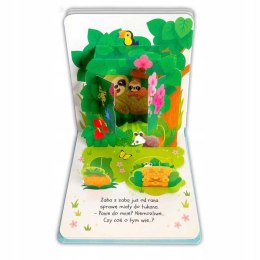 W dżungli Otwórz i szukaj! Książeczka rozkładanka z okienkami Aksjomat
