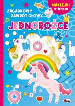 Zagadkowy Zawrót Głowy Jednorożce Wypukłe Naklejki