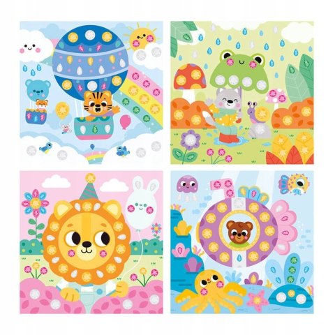 Zestaw kreatywny Duże Cyrkonie Wyklejanie My arts & crafts 3+ Janod