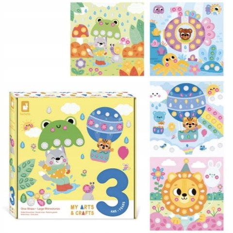 Zestaw kreatywny Duże Cyrkonie Wyklejanie My arts & crafts 3+ Janod