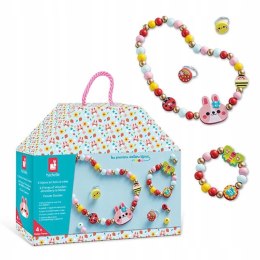 Zestaw kreatywny do tworzenia biżuterii z drewna Ogród kwiatów 4+ Janod