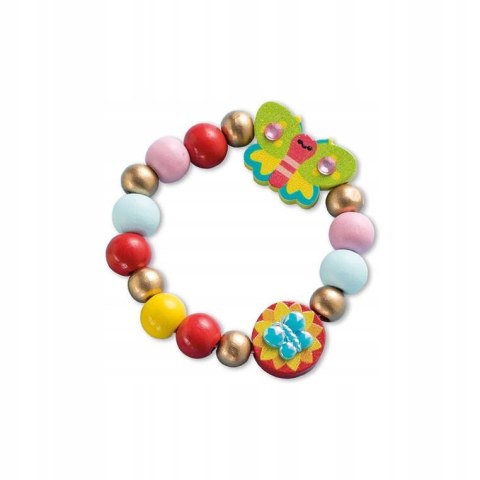 Zestaw kreatywny do tworzenia biżuterii z drewna Ogród kwiatów 4+ Janod