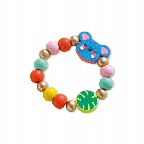 Zestaw kreatywny do tworzenia biżuterii z drewna Sekretna dżungla 4+ Janod