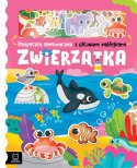 Zwierzątka Książeczka sensoryczna z filcowymi naklejkami Aksjomat
