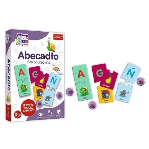 Abecadło Mały odkrywca gra edukacyjna Trefl Literki