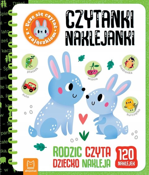 Czytanki-naklejanki Uczę się czytać z zajączkiem Rodzic czyta Aksjomat