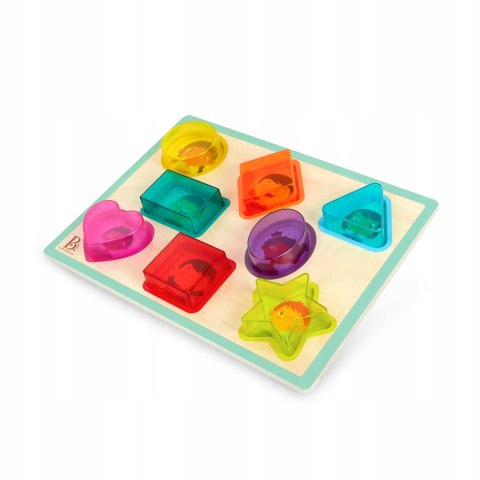 Drewniana układanka Kształty i Emocje z kolorowym filtrem B.Toys BX2216