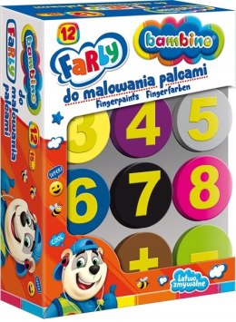 Farby do Malowania Palcami Bambino 12 kolorów