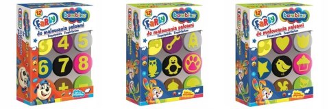 Farby do Malowania Palcami Bambino 12 kolorów