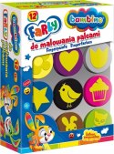 Farby do Malowania Palcami Bambino 12 kolorów