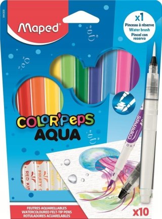 Flamastry Colorpeps Aqua 10 Kolorów Maped 844300