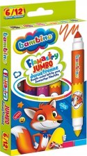 Flamastry Dwustronne Jumbo Bambino 6/12 Kolorów
