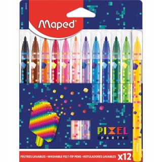 Flamastry Pixel 12 Kolorów Maped 845413 Mazaki Pisaki