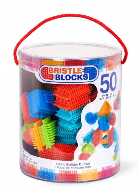Giętkie Klocki Jeżyki w wiaderku 50 elementów B.Toys BT3068Z