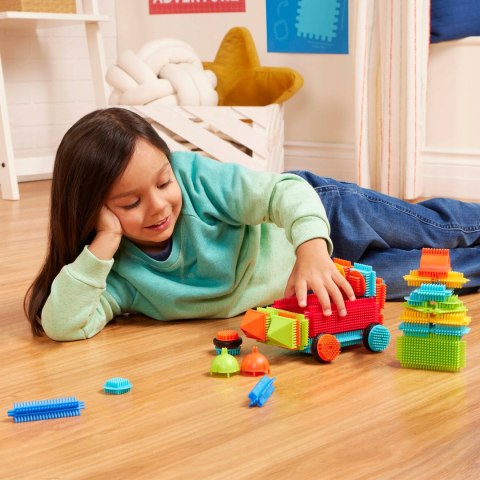 Giętkie Klocki Jeżyki w wiaderku 50 elementów B.Toys BT3068Z