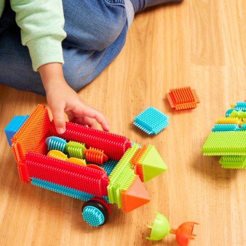 Giętkie Klocki Jeżyki w wiaderku 50 elementów B.Toys BT3068Z