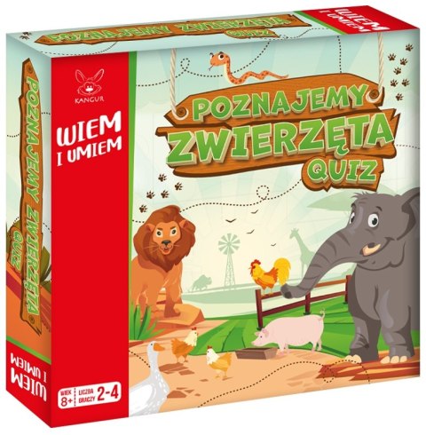 Gra Edukacyjna Kangur Wiem i Umiem Poznajemy zwierzęta 8+