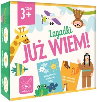 Gra planszowa Kangur Zagadki Już Wiem 3+ Łamigłówki Trzylatka