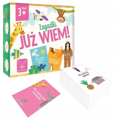 Gra planszowa Kangur Zagadki Już Wiem 3+ Łamigłówki Trzylatka