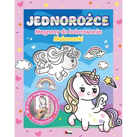 Jednorożce Magnesy do kolorowania Malowanka 15 Magnesów
