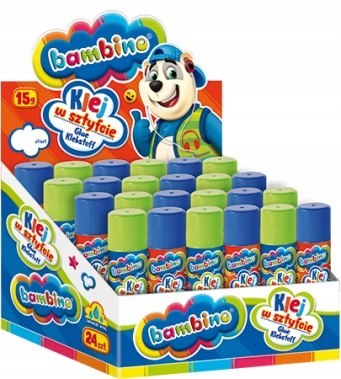Klej w Sztyfcie Bambino 15 g Szkolny