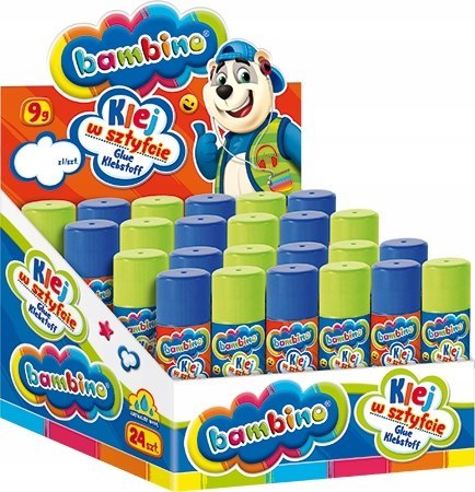 Klej w Sztyfcie Bambino 9 g Szkolny