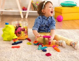 Klocki Jeżyki w słoju B.Toys Stackadoos BX1175Z dla dwulatka 2+