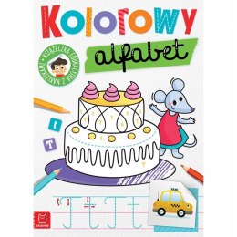 Kolorowy Alfabet Edukacyjna Książeczka z Naklejkami Aksjomat
