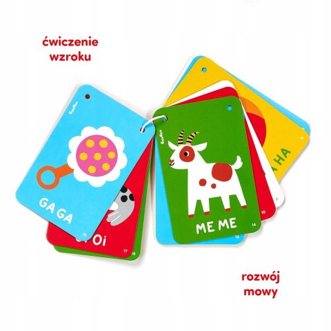 Kontrasty na sznureczku Książeczka dla dzieci 6-9 m+ CzuCzu Czu czu