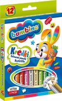 Kredki Ołówkowe Bambino w Oprawie Drewnianej 12 kolorów