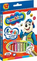 Kredki Ołówkowe Bambino w Oprawie Drewnianej 12 kolorów