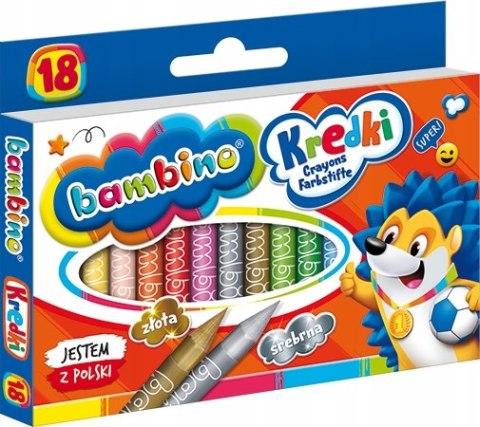 Kredki Świecowe Bambino 18 kolorów