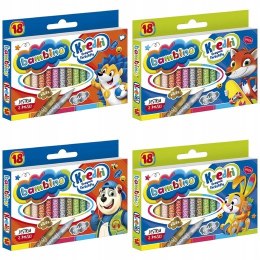 Kredki Świecowe Bambino 18 kolorów