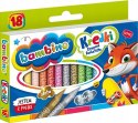 Kredki Świecowe Bambino 18 kolorów