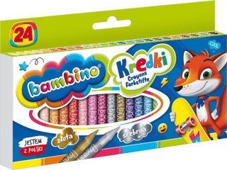 Kredki Świecowe Bambino 24 kolory