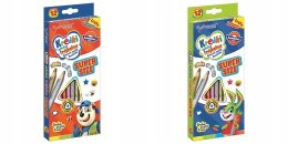 Kredki Szkolne Trójkątne Super Size Ołówkowe 12 kolorów Bambino Temperówka