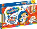 Kredki Trójkątne Bambino w Oprawie Drewnianej 18 Kolorów + Temperówka