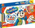 Kredki Trójkątne Bambino w Oprawie Drewnianej 18 Kolorów + Temperówka