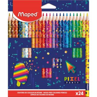 Kredki ołówkowe Pixel 24 kolory Maped 862206