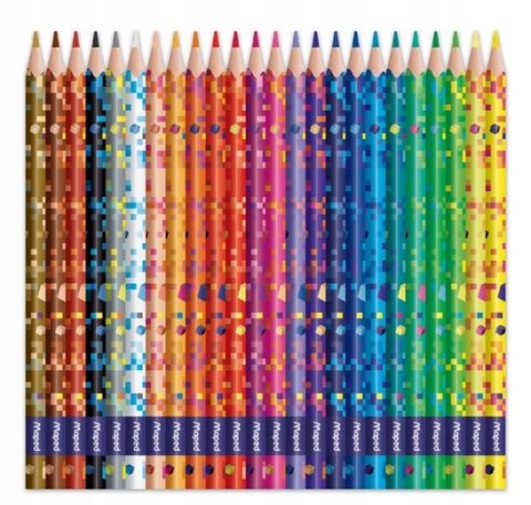 Kredki ołówkowe Pixel 24 kolory Maped 862206
