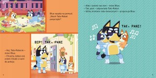 Książeczka Bajeczka Bluey Tato-robot Moja czytanka Harperkids Blue