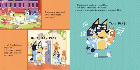 Książeczka Bajeczka Bluey Tato-robot Moja czytanka Harperkids Blue