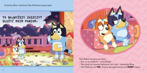 Książeczka Bajeczka Bluey Tato-robot Moja czytanka Harperkids Blue