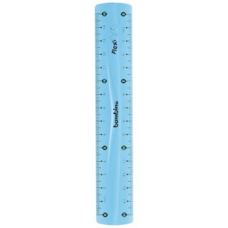 Linijka Szkolna Bambino 15 cm Flexi Odporna na Złamanie Niebieska