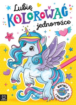 Lubię kolorować Jednorożce Aksjomat Malowanka Wyrwij i Pokoloruj
